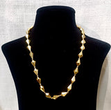 Gold Plated Silver Beads Necklace