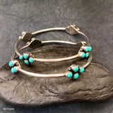 Turquoise Silver Bangles