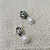 Natural Pearl Silver Earrings