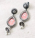 Hand Painted Silver Earring