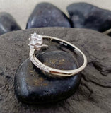 American Diamond Silver Ring