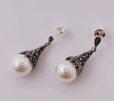 Marcasite Silver Earrings