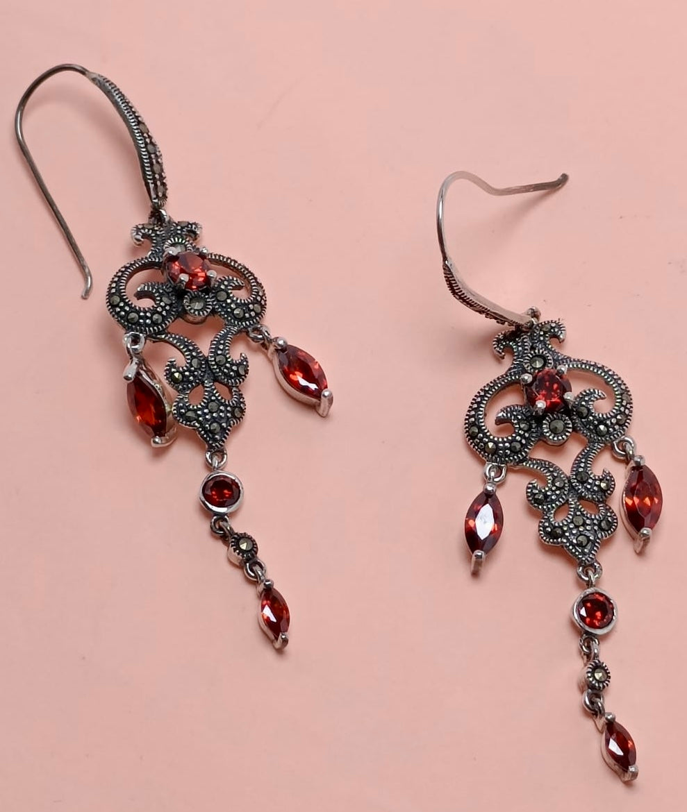 Marcasite Silver Earrings