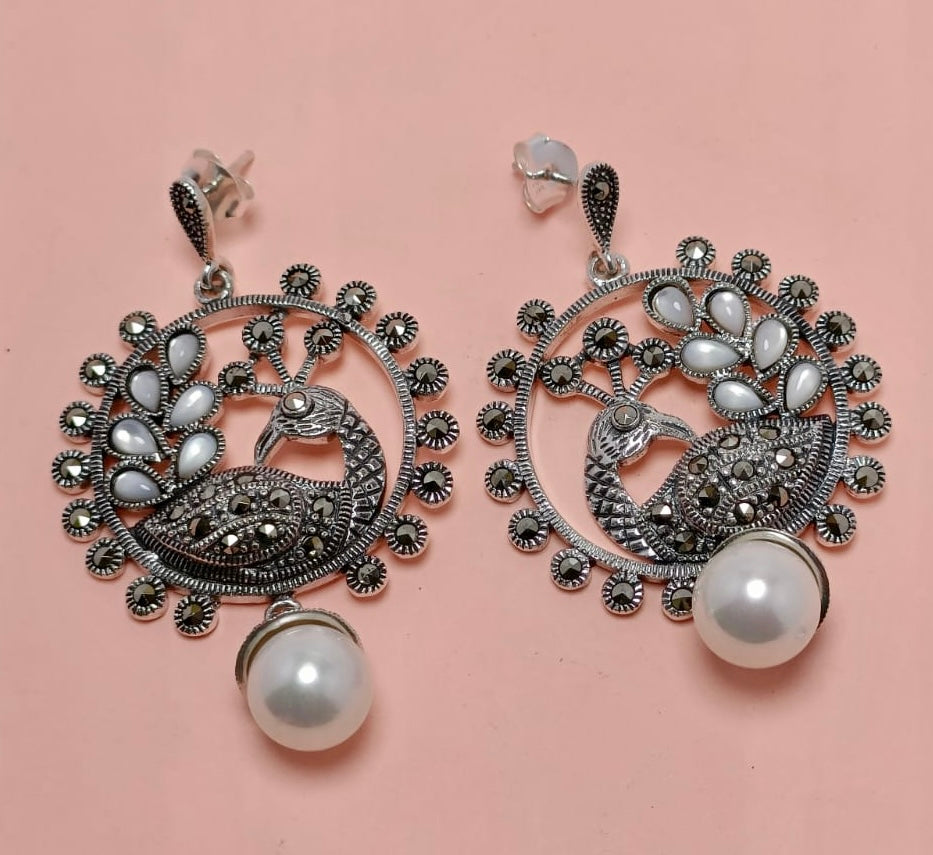 Marcasite Silver Earrings