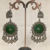 Hand Painted silver earring - Angaja Silver