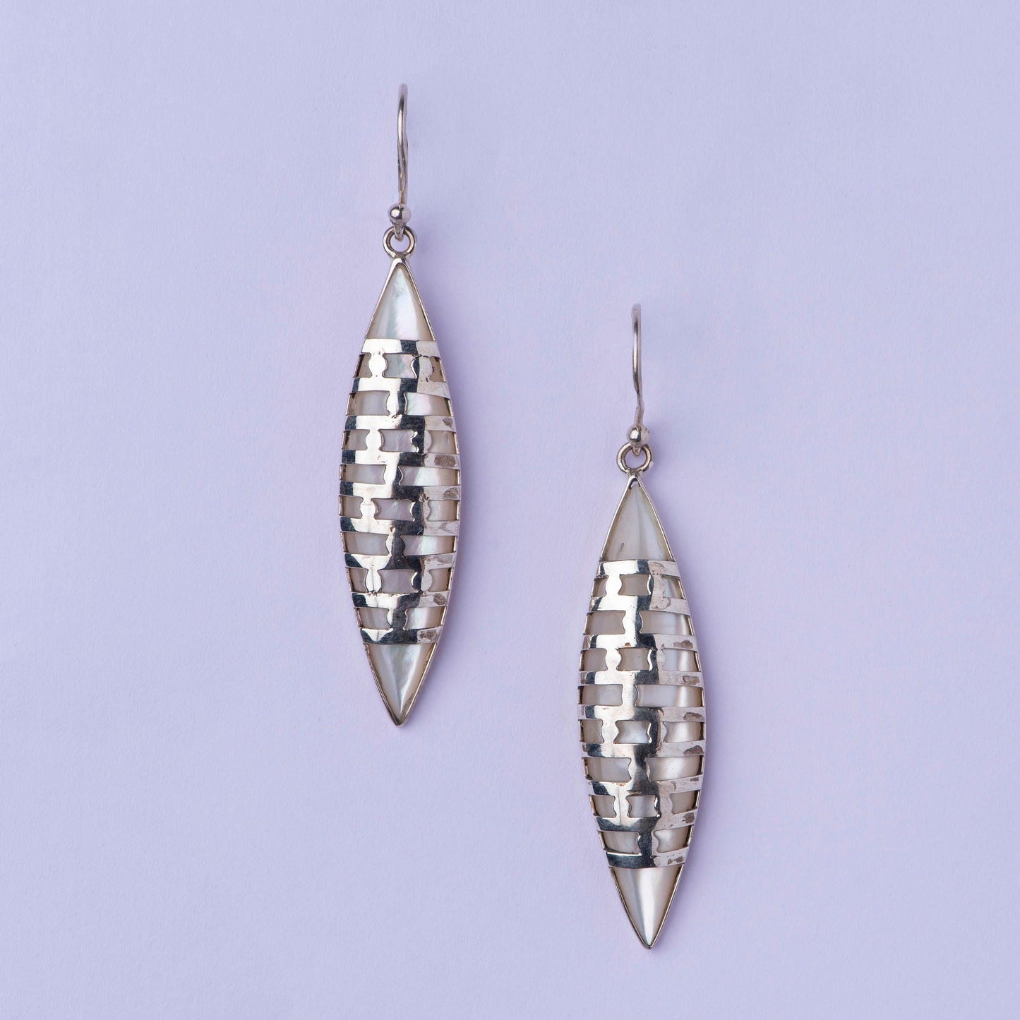 Shell Silver Earring - Angaja Silver