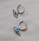 Evil Eye Silver Baali Earrings