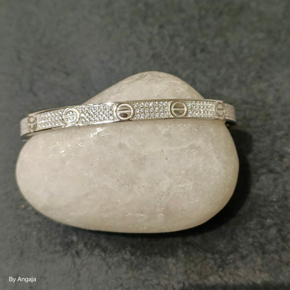 American Diamond Silver Cartier Bracelet