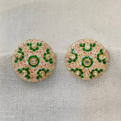 Enamel Silver Studs