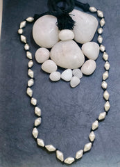 Elaichi Beads Silver Necklace