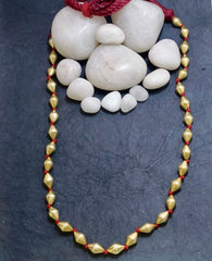 Elaichi Beads Silver Necklace