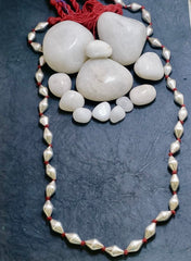 Elaichi Beads Silver Necklace