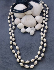 Elaichi Beads Silver Necklace