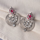 Pearl and Kundan Silver Earrings