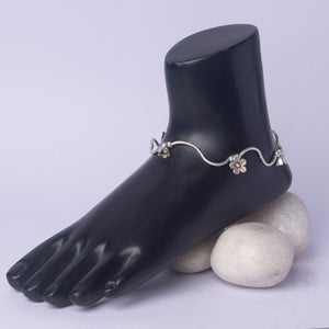 Silver Anklet - Single Piece