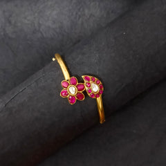 Gold Plated Meena Silver Bracelet