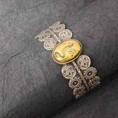 Hand Cuff Silver Bracelet