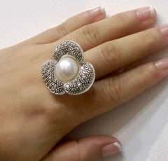 Marcasite Silver Ring