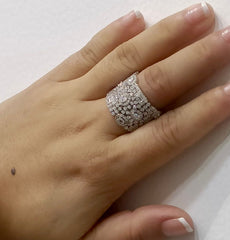 American Diamond Silver Ring