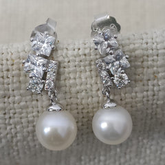 Pearl AD Silver Earrings