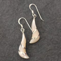Shell Silver Earrings