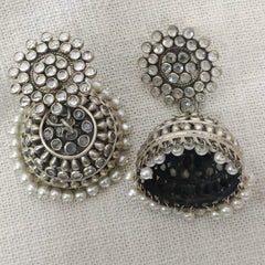 Silver Jhumka Earring