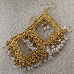 Gold Plated Silver Earrings