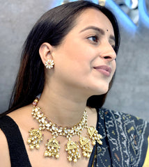 Gold Plated Kundan Necklace