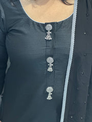 Silver Kurta Buttons