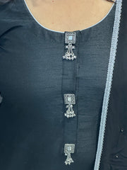 Silver Kurta Buttons