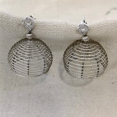 Silver Jhumka Earring