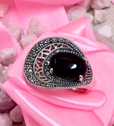 Black Onyx Cocktail Ring