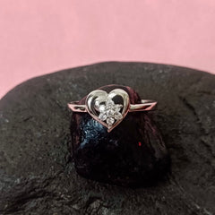 American Diamond Silver Ring