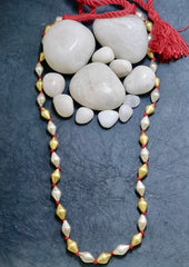 Elaichi Beads Silver Necklace