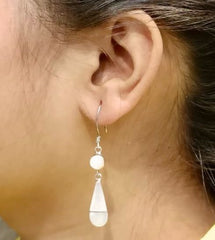 Mother of Pearl Silver Earrings