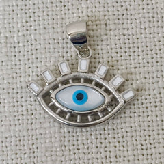 Evil Eye Silver Pendant