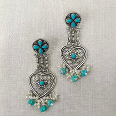 Turquoise Silver Earrings