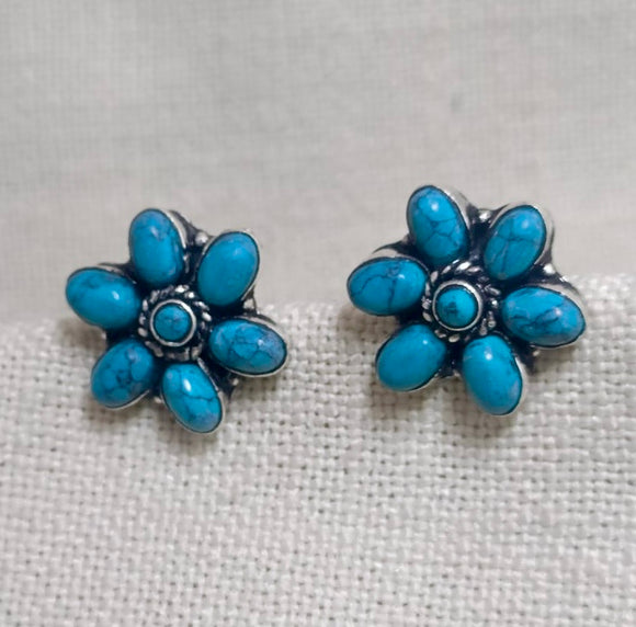 Turquoise Silver Stud