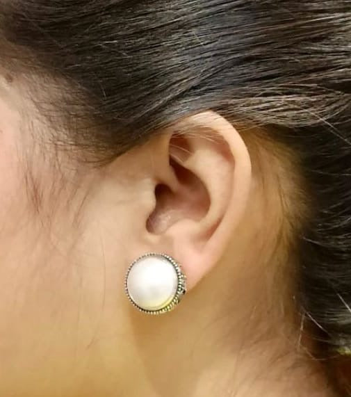 Pearl Silver Earring