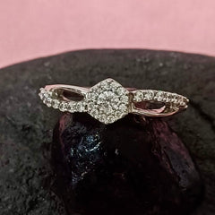 American Diamond Silver Ring
