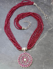 Beads Silver Necklace