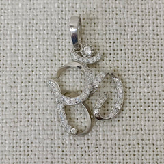 Om AD Silver Pendant