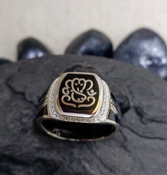 Ganesha Gents Silver Ring
