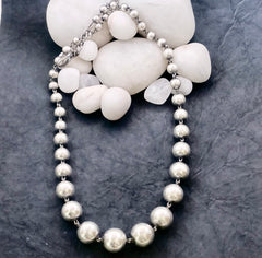 Silver Beads Necklace