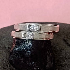 AD Couple Silver Ring