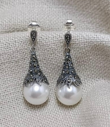 Marcasite Silver Earrings