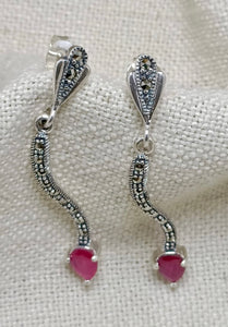 Marcasite Silver Earrings