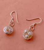 Silver pearls Earrings