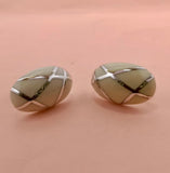 Silver resin Earrings