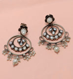 Classic Silver Earrings (Pearl)
